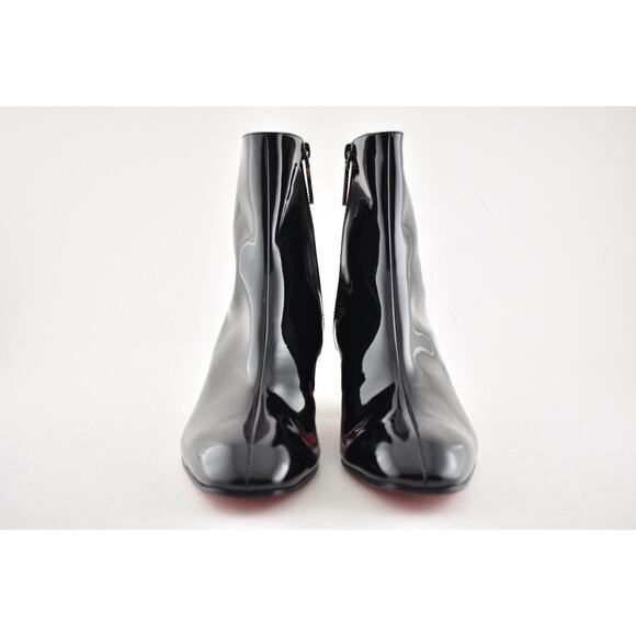 Christian Louboutin Palace Boot Donna 40 Black Patent Leather Heel Boot 37.5 - Picture 5 of 10